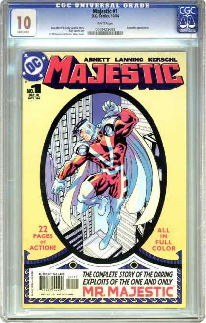 CGC Graded Comics - Majestic #1 (CGC) - Abnett - Lanning - Kerschl - Majestic - Mr Majestic