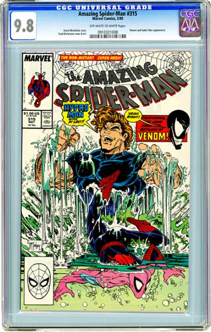 CGC Graded Comics - Amazing Spider-Man #315 (CGC) - Marvel - Superhero - Spider-man - Venom - Hydro-man