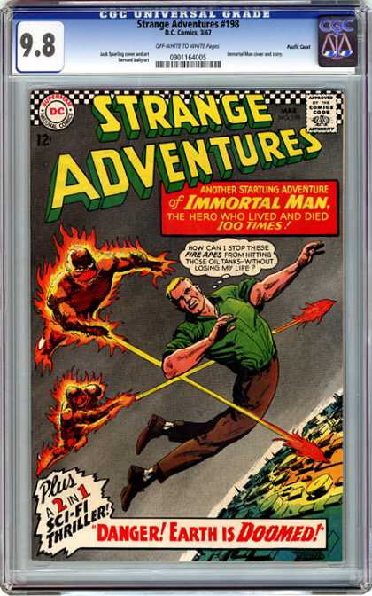 CGC Graded Comics - Strange Adventures #198 (CGC) - Dc - Superman - National Comics - Strange Adventures - Approved By The Comics Code Authority