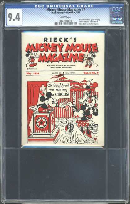 CGC Graded Comics - Mickey Mouse Magazine #7 (CGC)