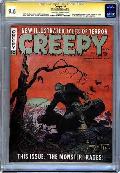 CGC Graded Comics - Creepy #10 (CGC) - New Illustrated Tales Of Terror - Creepy - Tree - The Monster Rages - Horror Animal