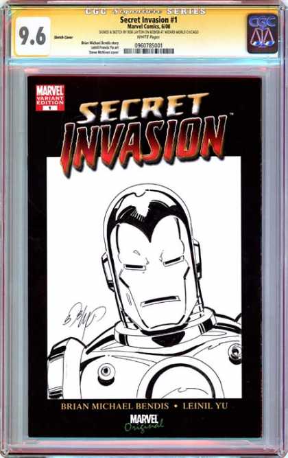 CGC Graded Comics - Secret Invasion #1 (CGC) - Secret Invasion - Marvel Vriant Edtion - Leinil Yu - Brian Michael Bendis - Marvel Original