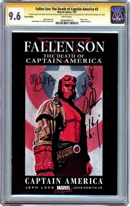 CGC Graded Comics - Fallen Son: The Death of Captain America #3 (CGC)