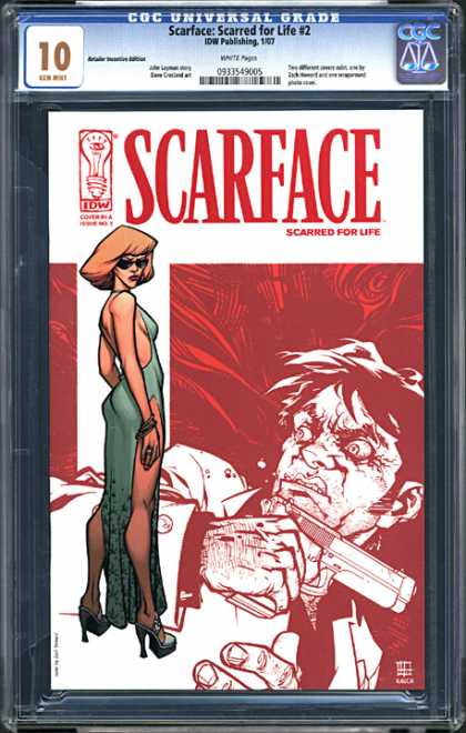 CGC Graded Comics - Scarface: Scarred for Life #2 (CGC) - Scarred For Life - Green Dress - Sun Glasses - Gun - Crazy Eyes