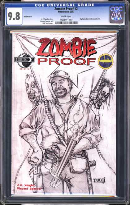 CGC Graded Comics - Zombie Proof #2 (CGC) - Ammunition Belt - Shotgun - Hammer - Star - Toolbelt