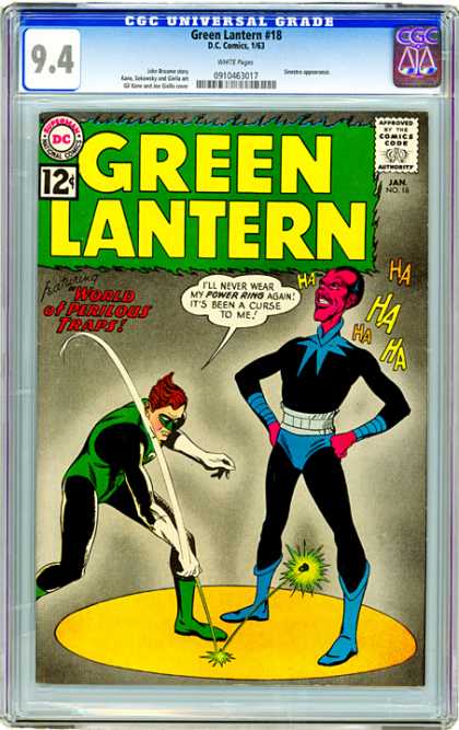 CGC Graded Comics - Green Lantern #18 (CGC) - Cgc Universal Grade - Green Lasters - Dccomics - Superman - World Of Perilous Traps