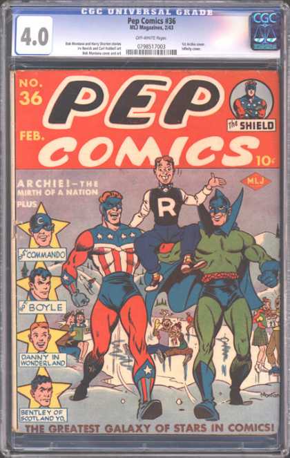 CGC Graded Comics - Pep Comics #36 (CGC)