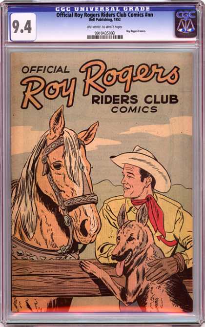 CGC Graded Comics - Official Roy Rogers Riders Club Comics #nn (CGC) - Riders Club Comics - Roy Rogers - Horse - Dog - Ranch