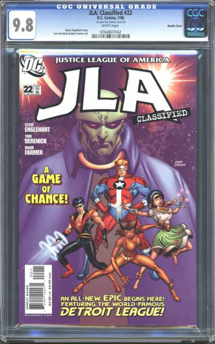 CGC Graded Comics - JLA: Classified #22 (CGC) - Dc Comics - 22 - Detroit League - Steve Englheart - A Game Of Chance