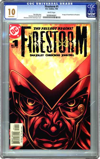 CGC Graded Comics - Firestorm #1 (CGC) - Dan Jolley - Chriscross - John Dell - Red Face - Fire