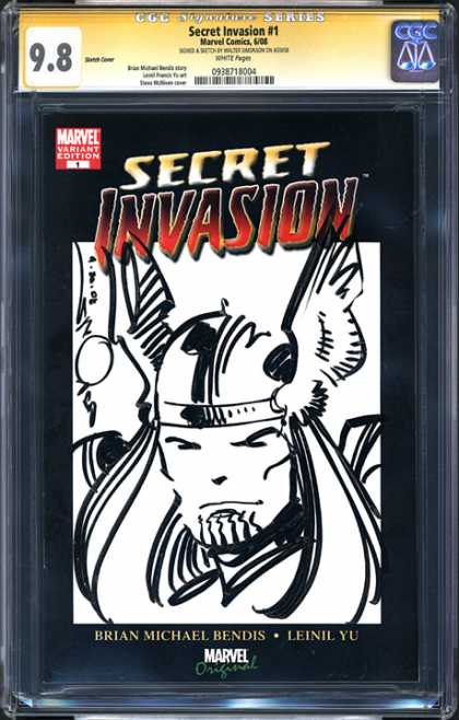 CGC Graded Comics - Secret Invasion #1 (CGC) - Street Invasion - Marvel Variant Edition - Balance - Brian Micheal Bendis - Leinil Yu