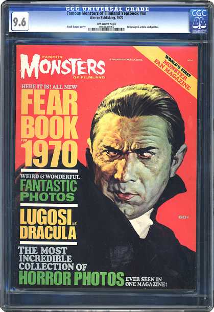 CGC Graded Comics - Famous Monsters of Filmland Yearbook #nn (CGC) - Lugosi - Dracula - Photos - Fear Book 1970 - Collection