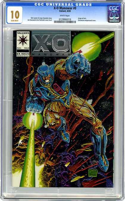 CGC Graded Comics - X-O Manowar #0 (CGC)