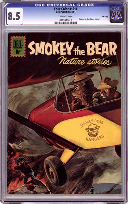 CGC Graded Comics - Four Color #1214 (CGC) - Nature Stories - Cgc Universal Grade - Bears - Airplane - Rangers