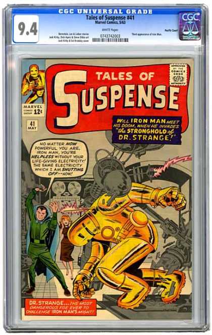 CGC Graded Comics - Tales of Suspense #41 (CGC) - Marvel - Tales Of Suspense - May - Iron Man - Dr Strange
