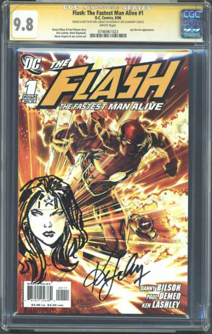 CGC Graded Comics - Flash: The Fastest Man Alive #1 (CGC) - Flash - Fastest Man Alive - Fire - Watch - Paul Demeo