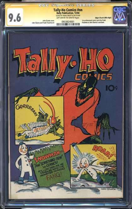 CGC Graded Comics - Tally-Ho Comics #nn (CGC) - Tally-ho Comics - Snowman - Battle - Monster - The Something New In Comics
