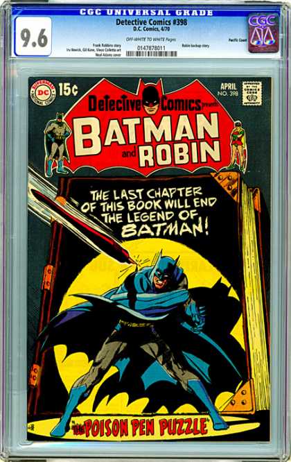 CGC Graded Comics - Detective Comics #398 (CGC)