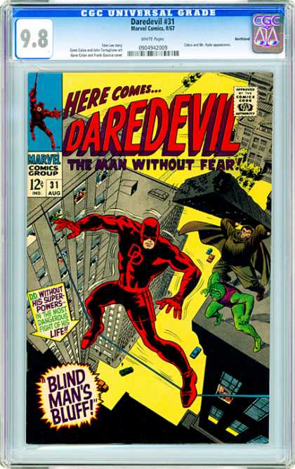 CGC Graded Comics - Daredevil #31 (CGC) - Here Comes - Daredevil - The Man Without Fear - Marvel - Comics Group