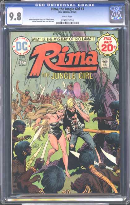 CGC Graded Comics - Rima, the Jungle Girl #3 (CGC) - Rima - The Jungle Girl - Aborigens - The Time Of Dc Super-stars - Still Only 20 Cents