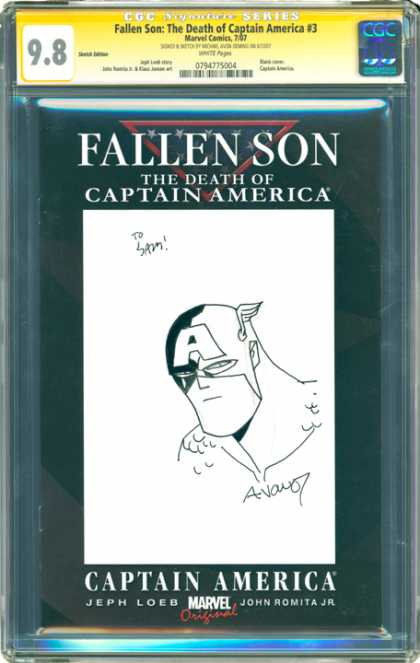 CGC Graded Comics - Fallen Son: The Death of Captain America #3 (CGC) - Fallen Son - Captain America - Death - Originals - Marvel