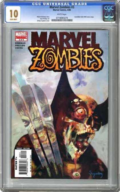 CGC Graded Comics - Marvel Zombies #1 (CGC) - Zombies - X-men - Wolverine - Hulk - Clouds