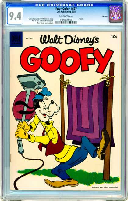 CGC Graded Comics - Four Color #627 (CGC) - Goofy - Vaccuum - Carpet - Rug - Silly