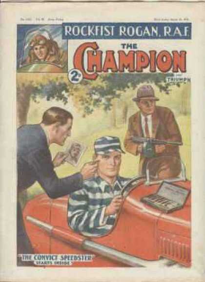 Champion 1021 - Men - Car - Gun - Field - Tree