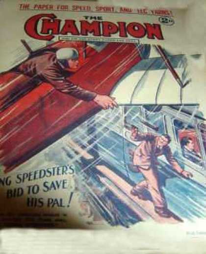 Champion 496 - Airplane - Pulp - Action - Speedster - Art Deco