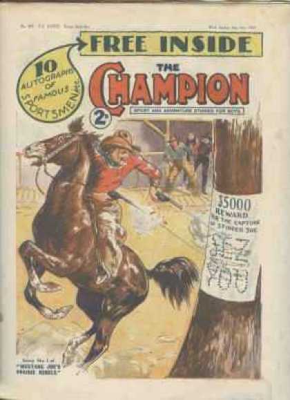 Champion 810 - Free Inside - Horse - Cowboy - Man - Gun