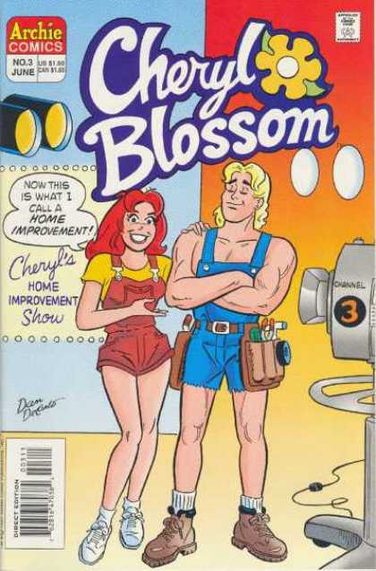 Cheryl Blossom 3 - Overalls - Archie Comics - Tool Belt - Yellow Flower - Binoculars