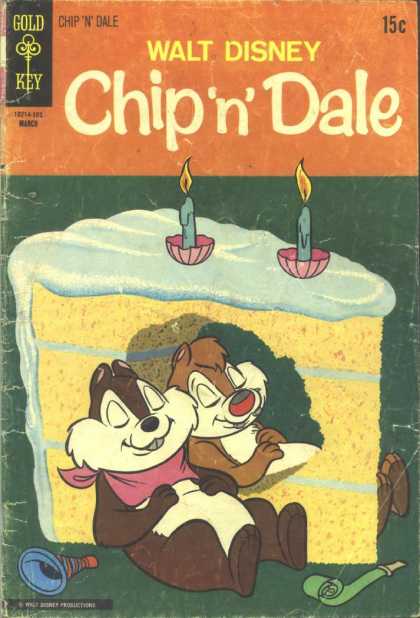 Chip 'n' Dale 10 - Cake - Candles - Birthday - Sleeping - Stuffed