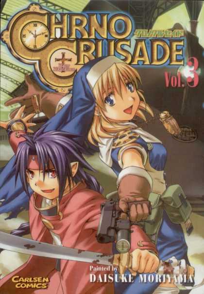 Chrno Crusade 3 - Boy - Girl - Pendant - Gun - Sword