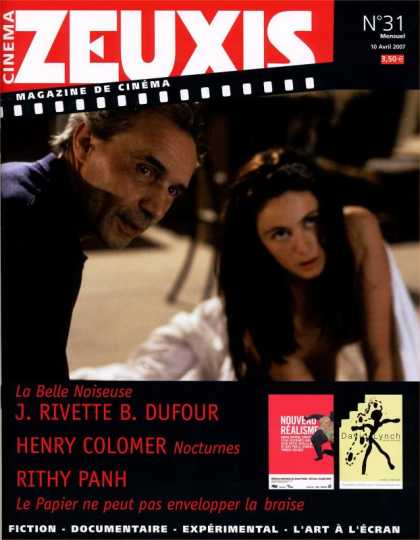 Cinema Zeuxis 31 - Fiction - Experimental - Rithy Panh - Henry Colomer - Documentaire