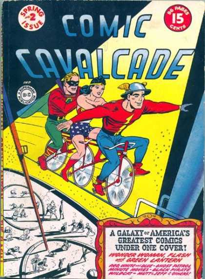 Comic Cavalcade 2 - Wonder Woman - Flash - Green Lantern - Tight Rope - Circus