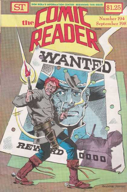 Comic Reader 194 - September - Number 194 - Wanted - Criminal Poster - Reward