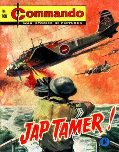 Commando 100 - Jap Tamer - Soldier - Airplane - War Stories - Ocean
