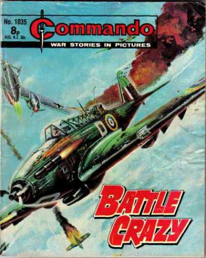 Commando 1035 - Battle Crazy - Camoflage - Dodging Bullets - Direct Hit - Fearlessness