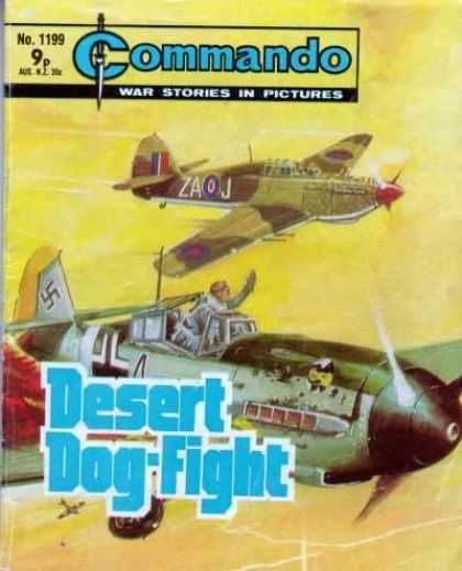 Commando 1199 - Desert Dog Fight - Airplanes - Nazi - Swastika - Wwii