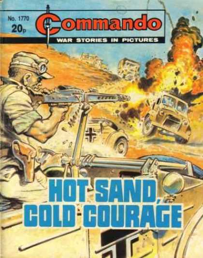 Commando 1770 - Desert - Warfare - Explosion - Guns - Cars