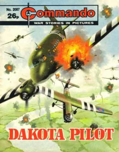 Commando 2087 - War Stories - Airplane - Fire - Dakota Pilot - Smoke