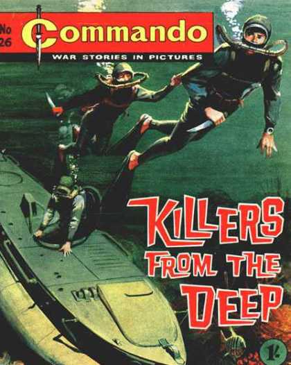 Commando 26 - Underwater - Knife - Oxygen - Legs - Swim