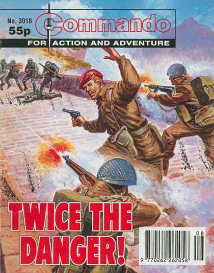 Commando 3018 - Twice The Danger - Action And Adventure - Soldiers - Guns - Fighting