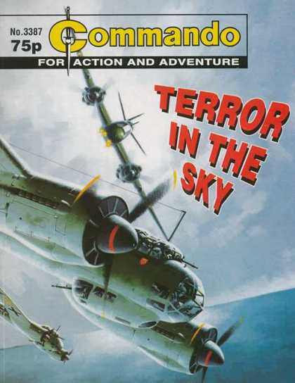 Commando 3387 - Terror - Sky - Ariplanes - Battle - Guns