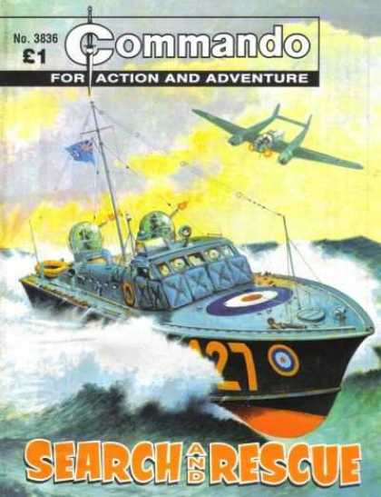 Commando 3836 - Aeroplane - Ship - War - In A Sear - Search And Rescue