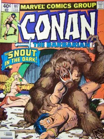 Snout - Girl - Fangs - Creature - Claws - John Buscema Conan the Barbarian 107 - Snout - Girl - Fangs - Creature - Claws - John Buscema
