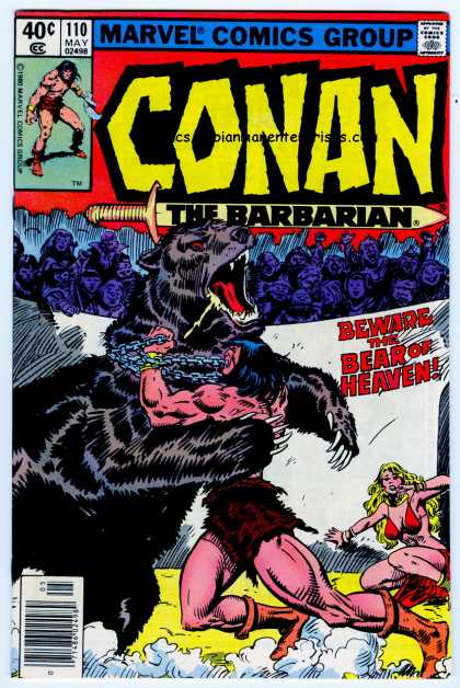 Conan the Barbarian 110 - Chain - Bear - Marvel - The Barbarian - Jungle Man