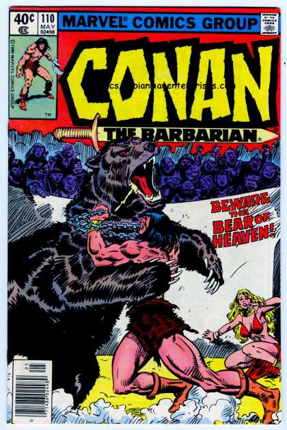 Chain - Bear - Marvel - The Barbarian - Jungle Man Conan the Barbarian 110 - Chain - Bear - Marvel - The Barbarian - Jungle Man