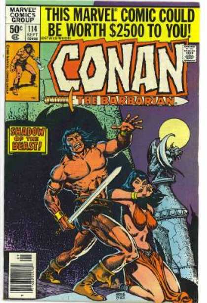 Conan the Barbarian 114 - Marvel - Worth - Shadow - Beast - Woman - Ernie Chan