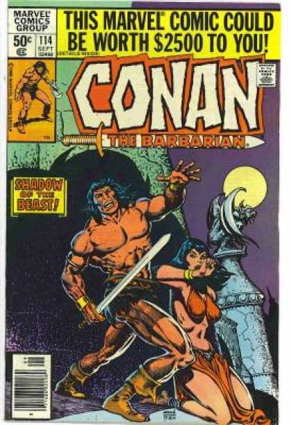 Marvel - Worth - Shadow - Beast - Woman - Ernie Chan Conan the Barbarian 114 - Marvel - Worth - Shadow - Beast - Woman - Ernie Chan